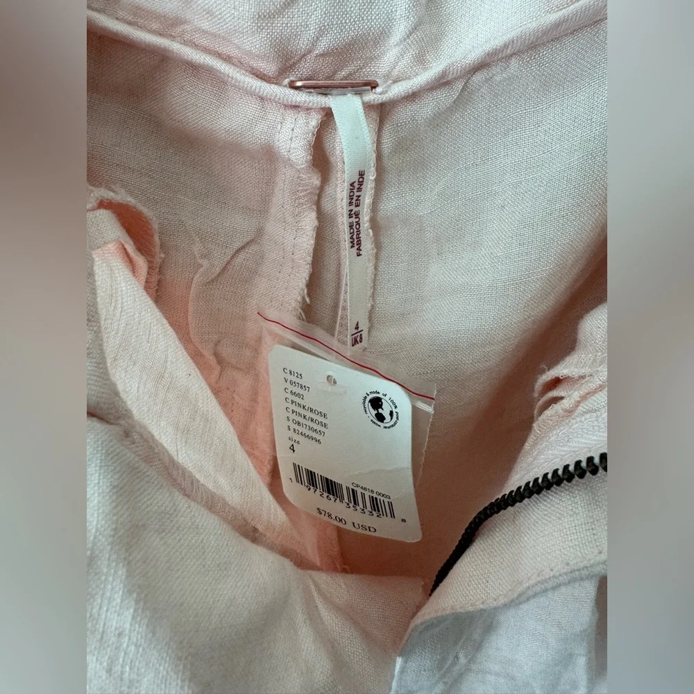 NWT Free People Calla Linen Trouser Shorts
